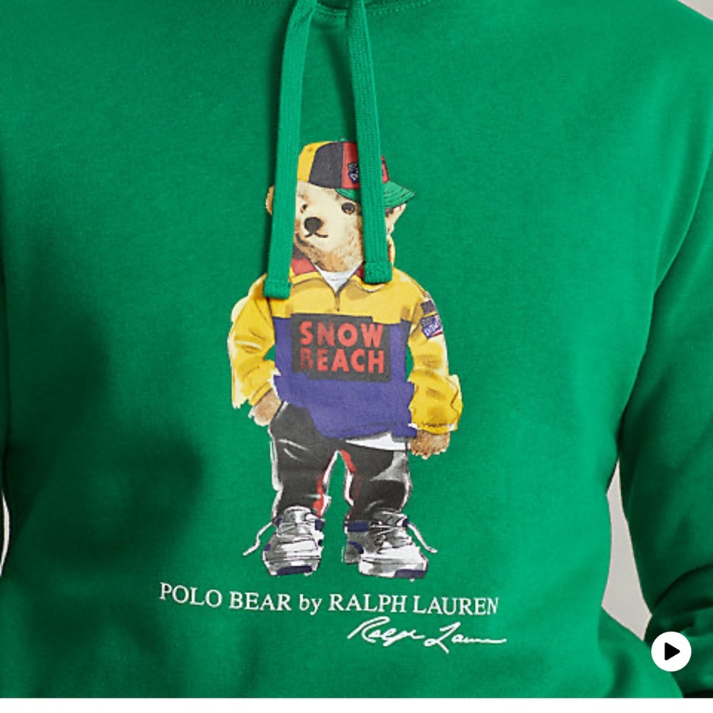 POLO 🔴🔵🟡 SNOW BEACH Polo Bear hoodie 
(Limited Edition)